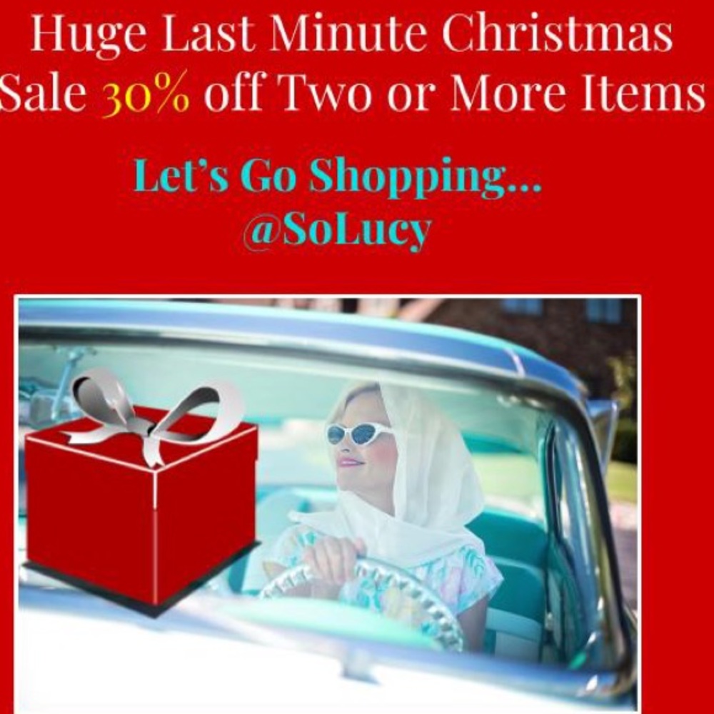 Christmas Sale 30% Two or More Items!